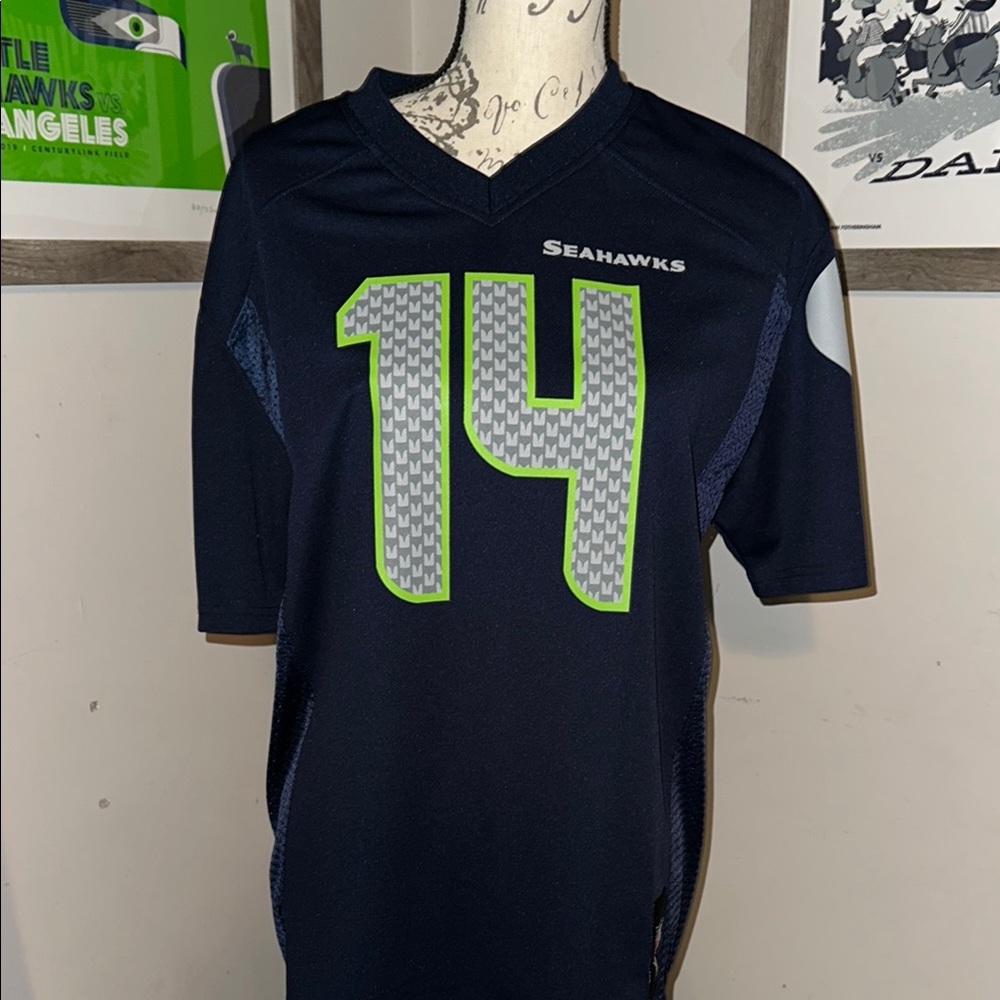 NFL Seahawks Navy Blue Jersey youth XL EUC DK Metcalf